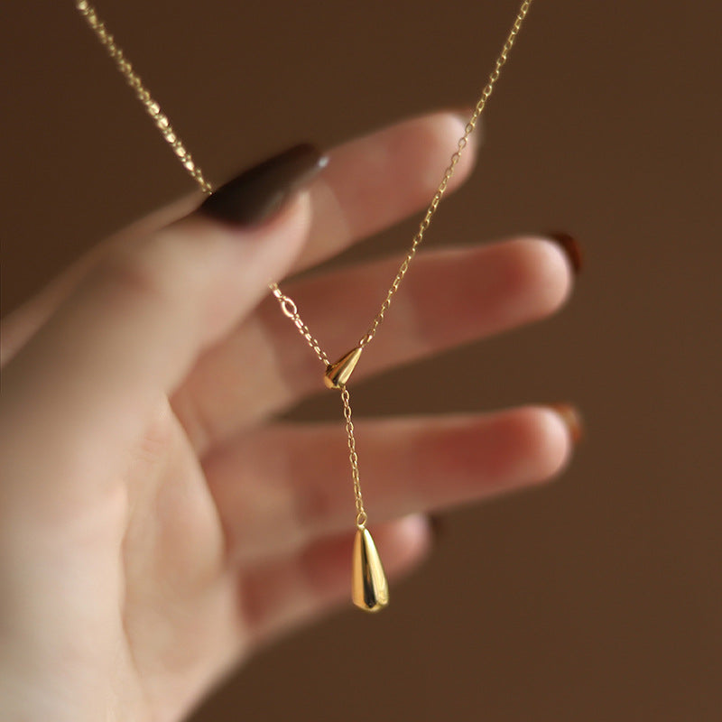 Titanium Steel Drop-Type Elegant Women's Necklace