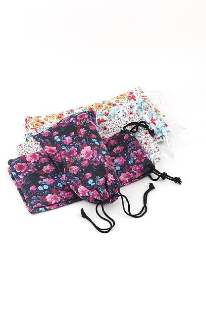 Mix Floral Sunglasses Pouch Set