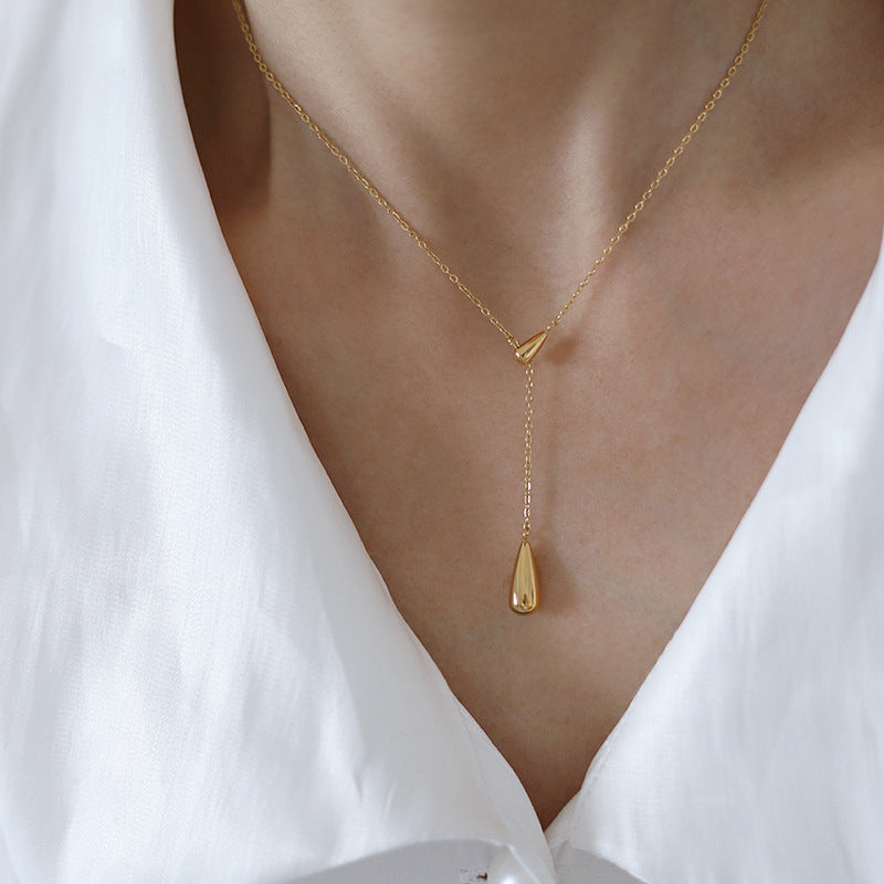 Titanium Steel Drop-Type Elegant Women's Necklace