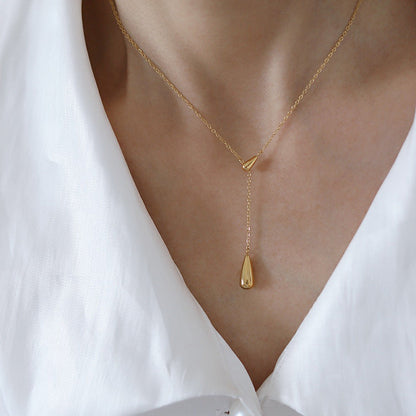 Titanium Steel Drop-Type Elegant Women's Necklace