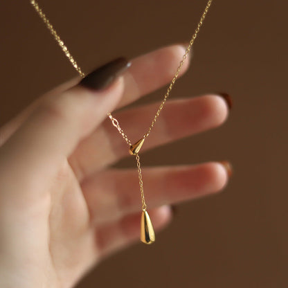 Titanium Steel Drop-Type Elegant Women's Necklace