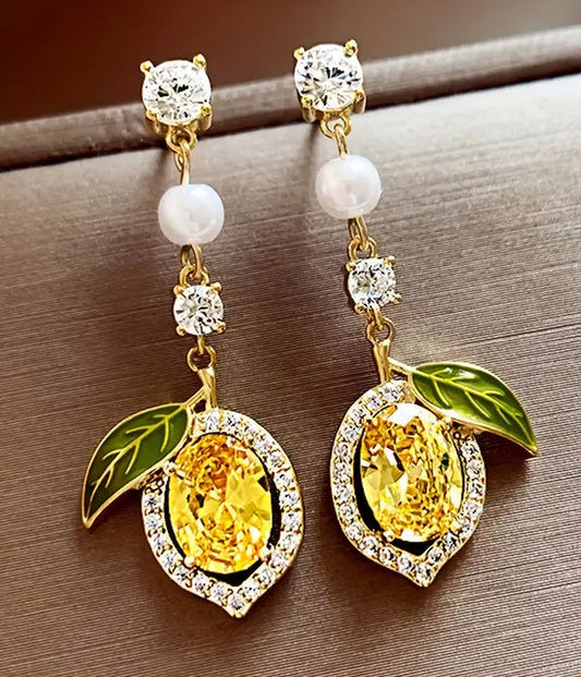 FRUIT THEME LEMON EARRING